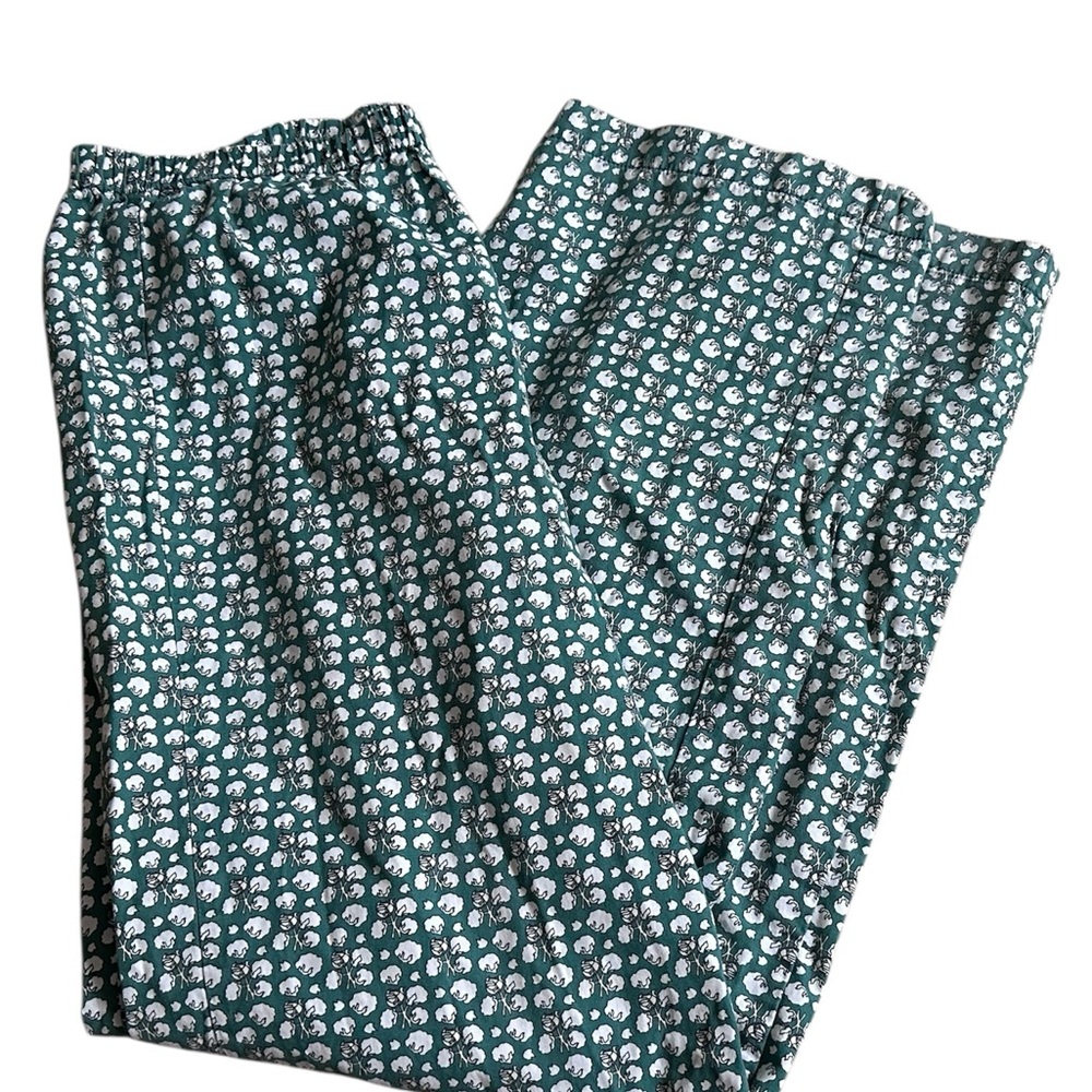 Vineyard Vines Green Floral Cotton Pants